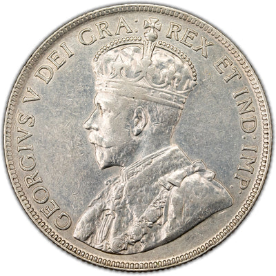 SOLD Canada 1917 50 Cents Half Dollar Silver Coin - Cleaned