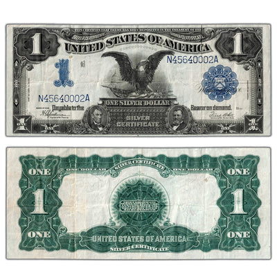 SOLD United States 1899 $1 Silver Certificate Note "Black Eagle" - VF