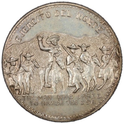 SOLD Mexico C. 1960 General Francisco Villa Medal 41mm