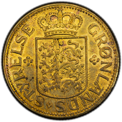 SOLD Greenland 1944 5 Kroner Coin KM #9 - Tougher Issue