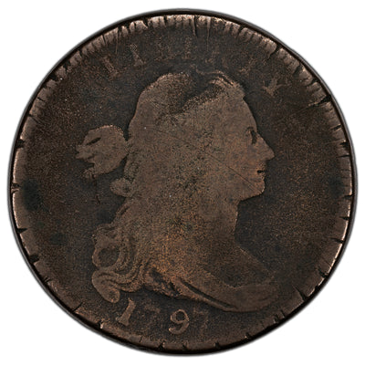 SOLD United States 1797 Plain Edge, Stems Draped Bust Large Cent - Filler