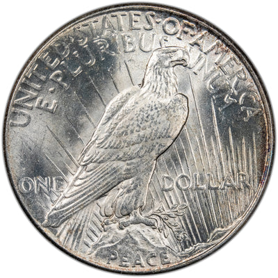 United States 1925 $1 Peace Silver Dollar Coin - BU