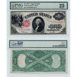 SOLD United States 1917 $1 Legal Tender Note Fr. 39 - PMG VF-25