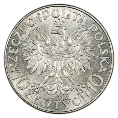 SOLD Poland 1932 10 Złotych Silver Coin