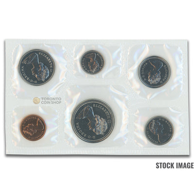 Canada 1973 Small Bust 6-Coin PL Proof-Like Mint Coin Set - Plastic Only