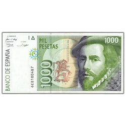 Spain 1992 1000 Pesetas Note P #163 - EF