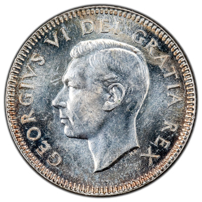 Canada 1949 10 Cents Dime Silver Coin - Uncirculated +