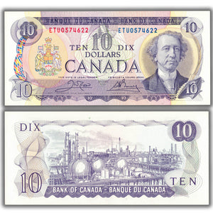 SOLD $10 1971 Bank of Canada Note Crow-Bouey ETU Prefix BC-49d - Choice UNC