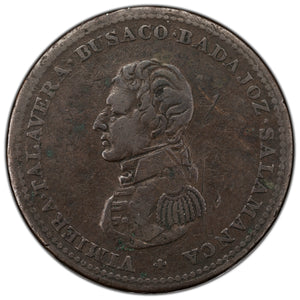 SOLD Canada N.D (1813) Wellington Cossack Penny Token WE-13A - Scratches