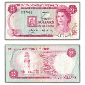SOLD Bermuda 1978 $5 Five Dollars Note P #29a - VF