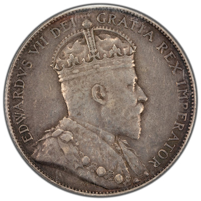 Canada 1903-H 50 Cents Half Dollar Silver Coin - ICCS EF-40