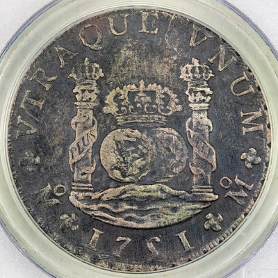 SOLD Mexico 1751-Mo MF 8 Reales Silver Coin Auguste 1761 Shipwreck - PCGS Genuine