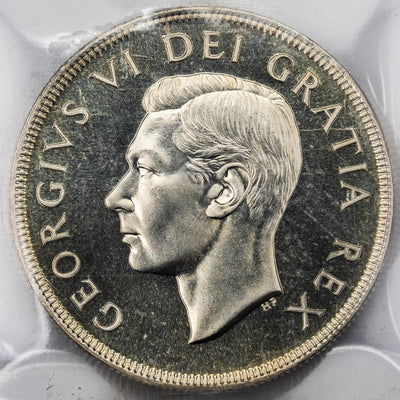 SOLD Canada 1949 $1 Silver Dollar Coin - ICCS MS-65