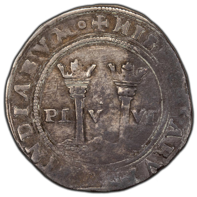 SOLD Mexico 1542-55 M L Charles & Joanna 1 One Real Silver Coin