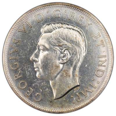 SOLD Canada 1947 Blunt 7 $1 Silver Dollar Coin - ICCS MS-63