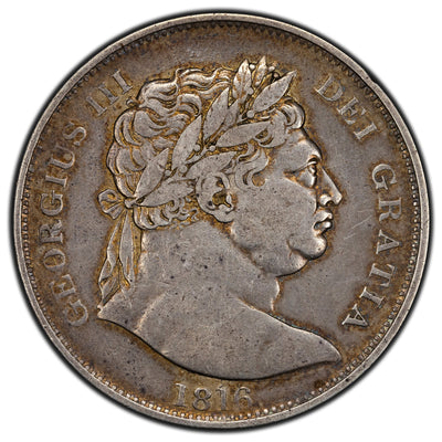 SOLD Great Britain 1816 1/2 Half Crown Silver Coin KM #667