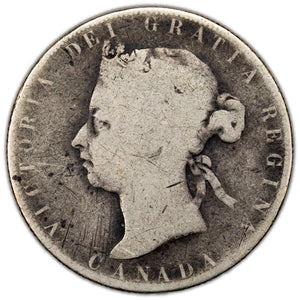 SOLD Canada 1892 Obverse #4 50 Cents Half Dollar Silver Coin - aG