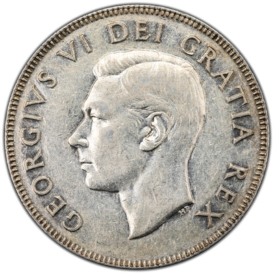 SOLD Canada 1948 50 Cents Half Dollar Silver Coin - Very Fine