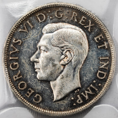 Canada 1946 $1 Silver Dollar Coin - ICCS AU-55