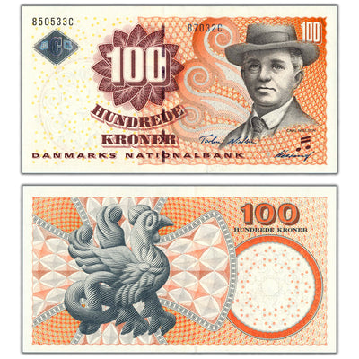 Denmark 2002 100 Kroner Note P #61a - Uncirculated