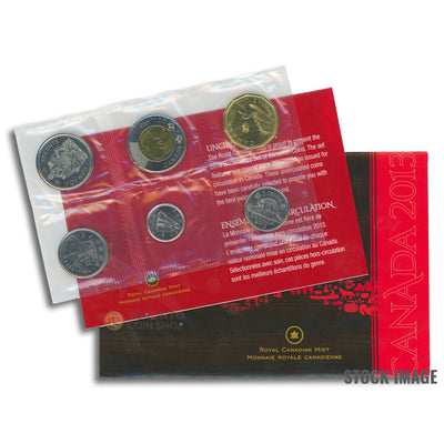 Canada 2013 Type 2 6-Coin PL Proof-Like Mint Coin Set - Envelope + COA
