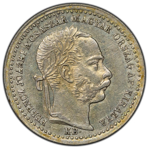 SOLD Hungary 1868-KB 10 Ten Krajczar Silver Coin