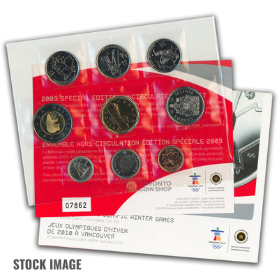 Canada 2009 Olympic 10-Coin PL Proof-Like Mint Coin Set - Envelope + COA