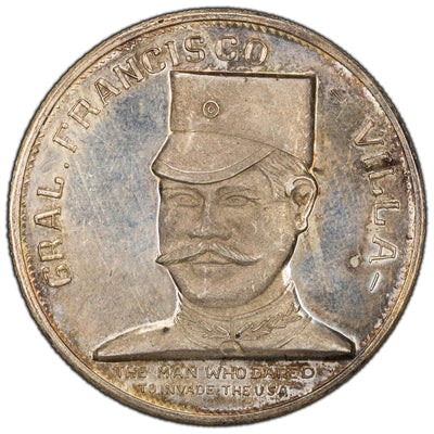SOLD Mexico C. 1960 General Francisco Villa Medal 40mm