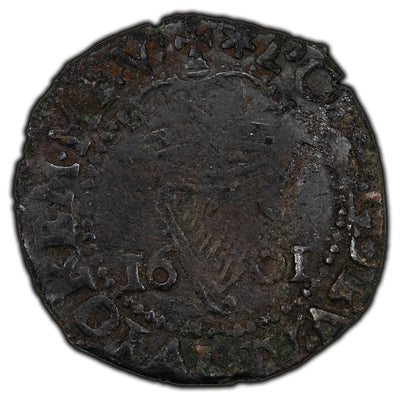 SOLD Ireland 1601 1/2 Half Penny Coin Mint Mark Star S-651