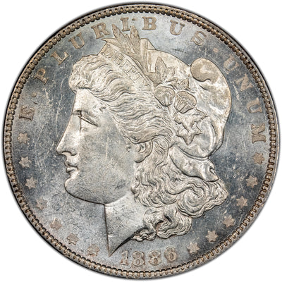 SOLD United States 1886 $1 Morgan Silver Dollar Coin - Uncirculated