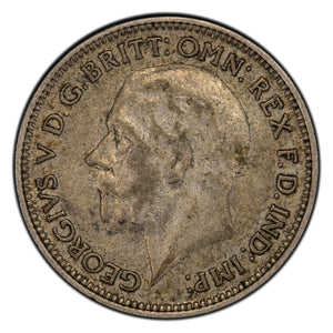 SOLD Great Britain 1928 6 Six Pence Silver Coin