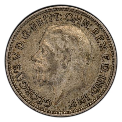 SOLD Great Britain 1928 6 Six Pence Silver Coin