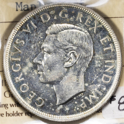 SOLD Canada 1947 ML Maple Leaf $1 Silver Dollar Coin - ICCS MS-60