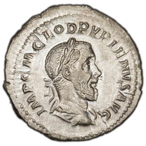 SOLD Ancient Rome Imperial AD 238 Pupienus AR Denarius RIC 6 RSC 26