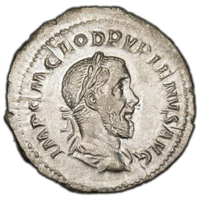 SOLD Ancient Rome Imperial AD 238 Pupienus AR Denarius RIC 6 RSC 26