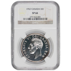SOLD Canada 1952 $1 Silver Dollar Coin - NGC Specimen SP-66
