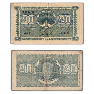 SOLD Finland 1945 20 Markkaa Note P #78a