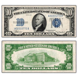 SOLD United States 1934 $10 Silver Certificate Note Fr #1701 - VF