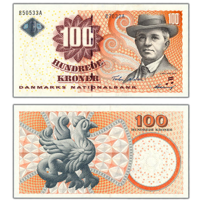 Denmark 2002 100 Kroner Note P #61a - Uncirculated