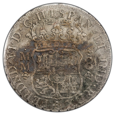 SOLD Mexico 1757-Mo MM 8 Reales Silver Coin Auguste 1761 Shipwreck - ICCS EF-45