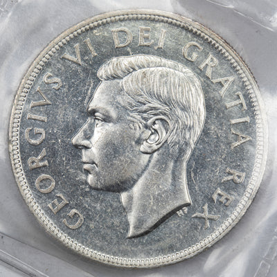SOLD Canada 1948 $1 Silver Dollar Coin - Key Issue - ICCS MS-62