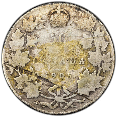 SOLD Canada 1905 50 Cents Half Dollar Silver Coin