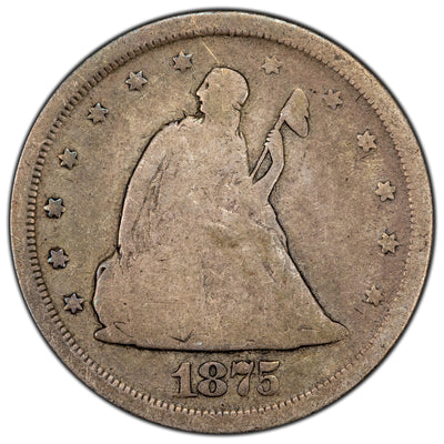 United States 1875-S 20 Cents Seated Liberty Coin