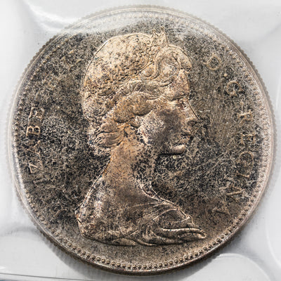 Canada 1967 $1 Silver Dollar Coin - ICCS MS-65