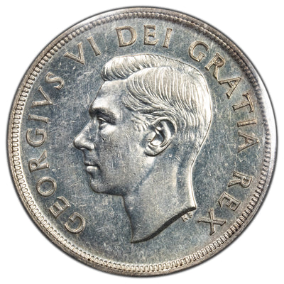 SOLD Canada 1948 $1 Silver Dollar Coin - ICCS AU-55