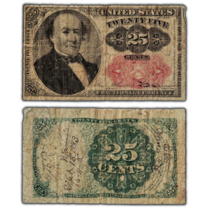 SOLD United States 1874 25 Cents Fractional Note