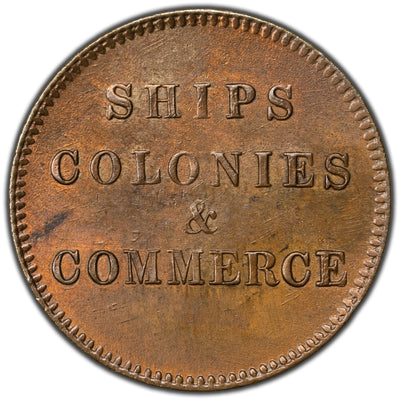 SOLD Canada P.E.I. Ships Colonies & Commerce Token PE-10-30 - Choice UNC