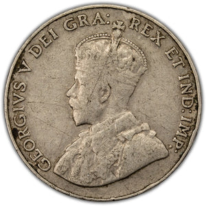 SOLD Canada 1925 5 Cents Nickel Coin - Scratch / Corrosion