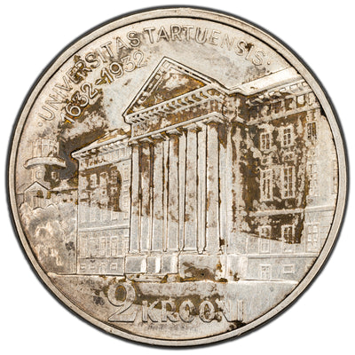 Estonia 1932 2 Two Krooni Silver Coin