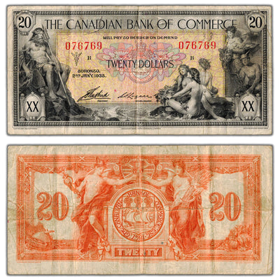 $20 1935 Canadian Bank of Commerce Canada Chartered Note #75-18-10 - Fine